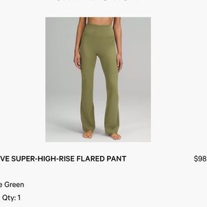 Lululemon high rise flare